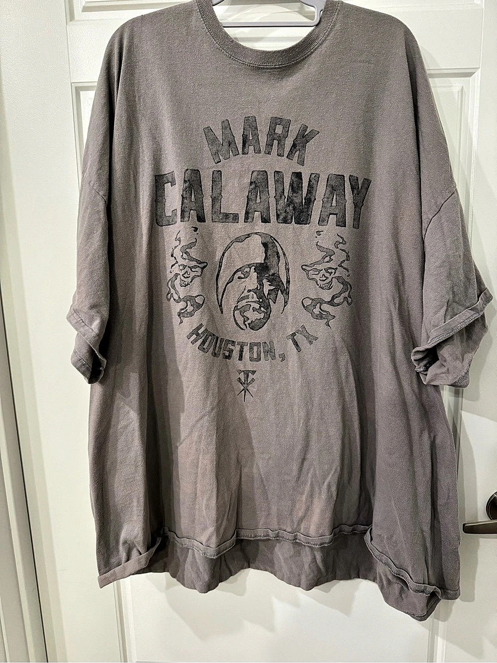 WWE Mark Calaway Houston TX Graphic T-Shirt in Gray 5x